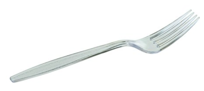 Gabel "Budget" 163 mm transparent,