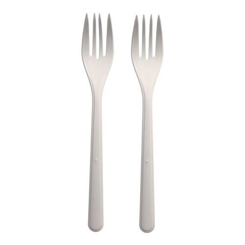 Gabeln, Bio-CPLA, 18,5 cm, weiss, extra stabil