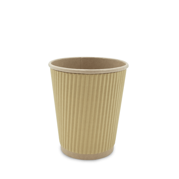 Riffelbecher, 0,2 l, Ø80mm, kraftbraun, ISLA