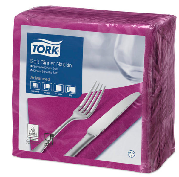 Serviette Tork violett 39 x 39 cm