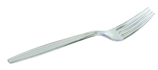 Gabel "Budget" 163 mm transparent,