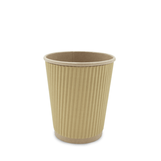 Riffelbecher, 0,2 l, Ø80mm, kraftbraun, ISLA