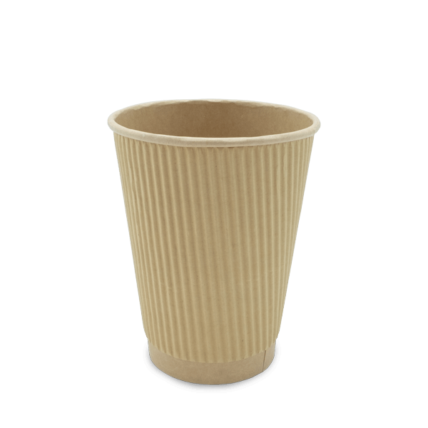 Riffelbecher, 0,3 l, Ø90mm, kraftbraun, ISLA