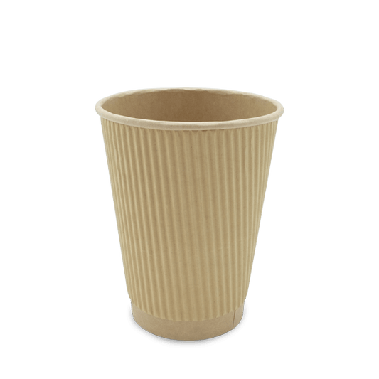 Riffelbecher, 0,3 l, Ø90mm, kraftbraun, ISLA